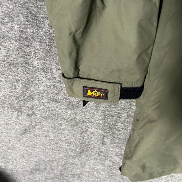 REI Gore-Tex Womens 3 in 1 Jacket Size 14 Olive Green Black Raincoat Goose Down - Picture 8 of 15